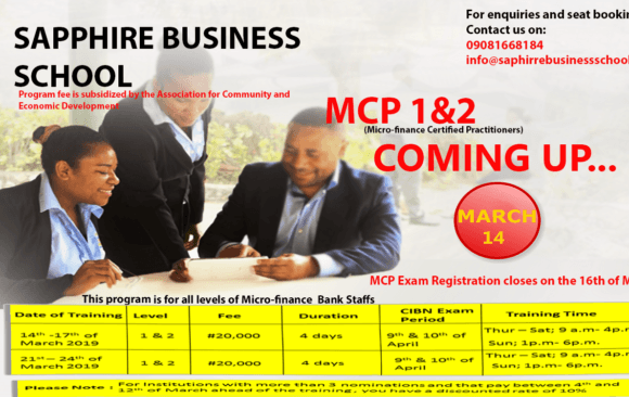 Micro-finance Certified Practitioners (MCP 1 & 2) Program